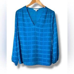 Turquoise blue blouse
